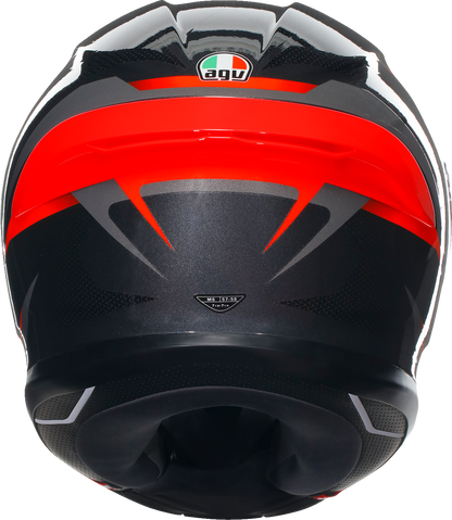 AGV K6 S Helmet - Slashcut - Black/Gray/Red - Medium 2118395002014M