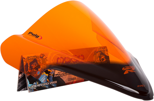 PUIG HI-TECH PARTS Race Windscreen - Orange - Hayabusa 4826T