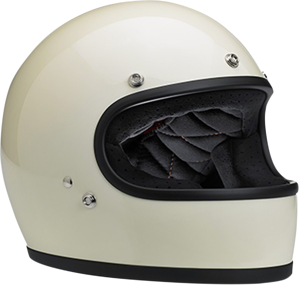 BILTWELL Gringo Helmet - Gloss Vintage White - XS 1002-102-101