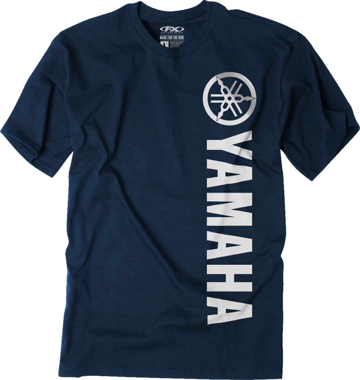 FACTORY EFFEX Yamaha Vertical T-Shirt - Heather Navy - Large 27-87224