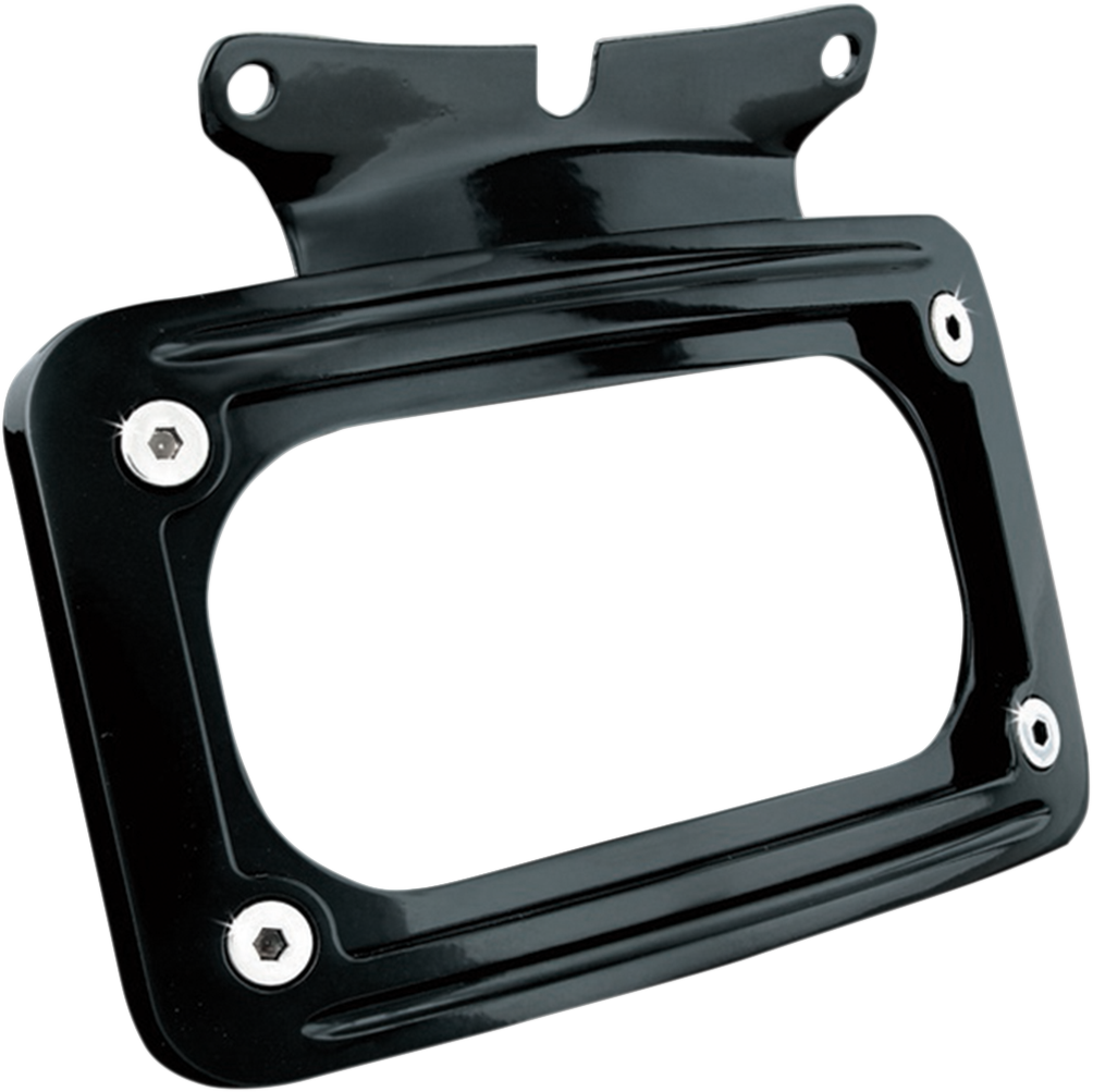 KURYAKYN Curved License Plate Mount - Black 3149