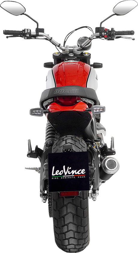 LEOVINCE LV-10 Slip-On Muffler - Carbon Fiber Scrambler   2021-2022 15250C