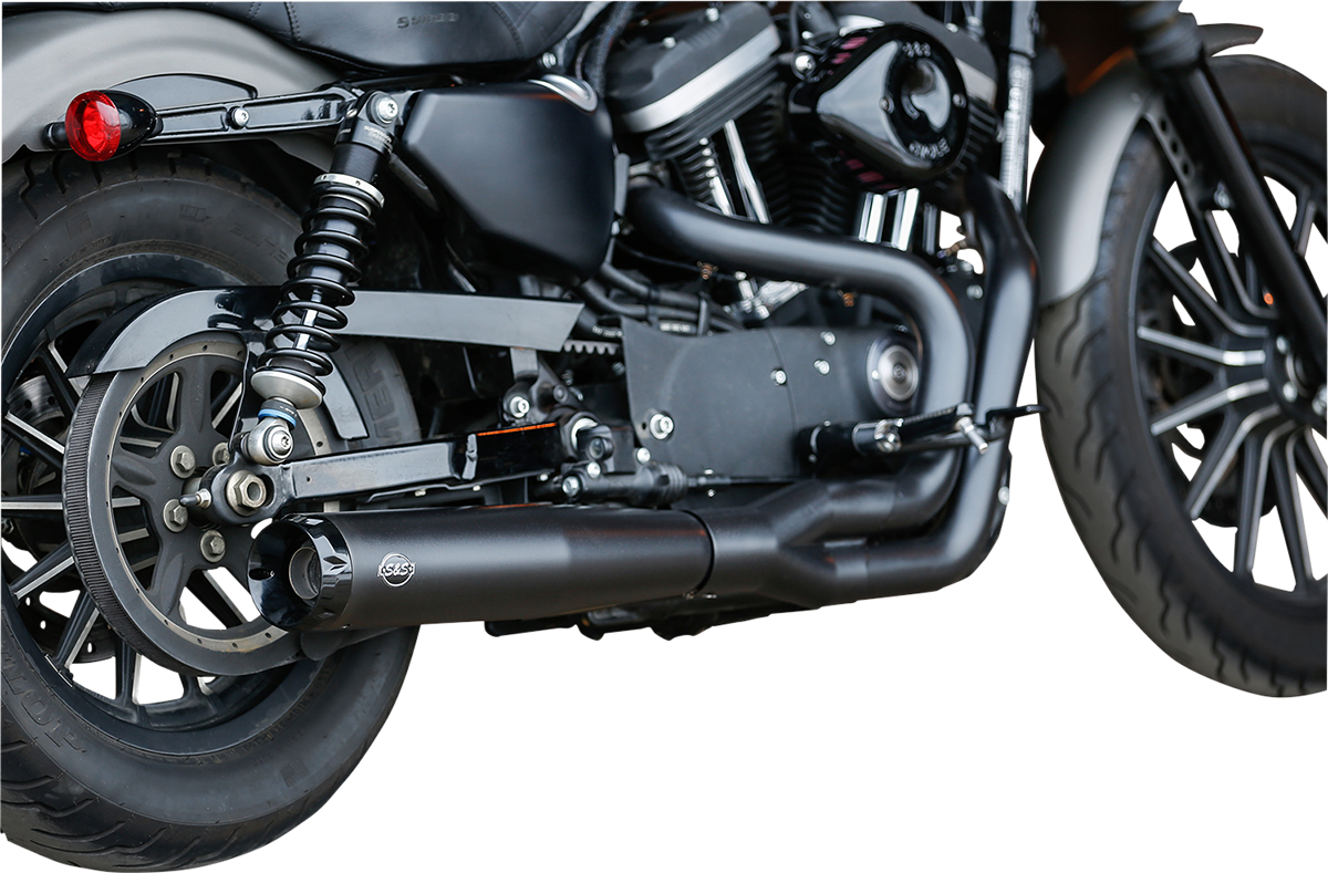 S&S CYCLE 50 State 2:1 Black Exhaust for XL 550-0952A