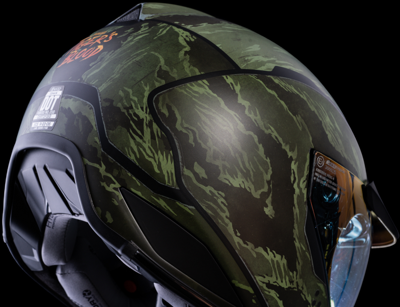 ICON Domain™ Helmet - Tiger's Blood - Green - 2XL 0101-14928