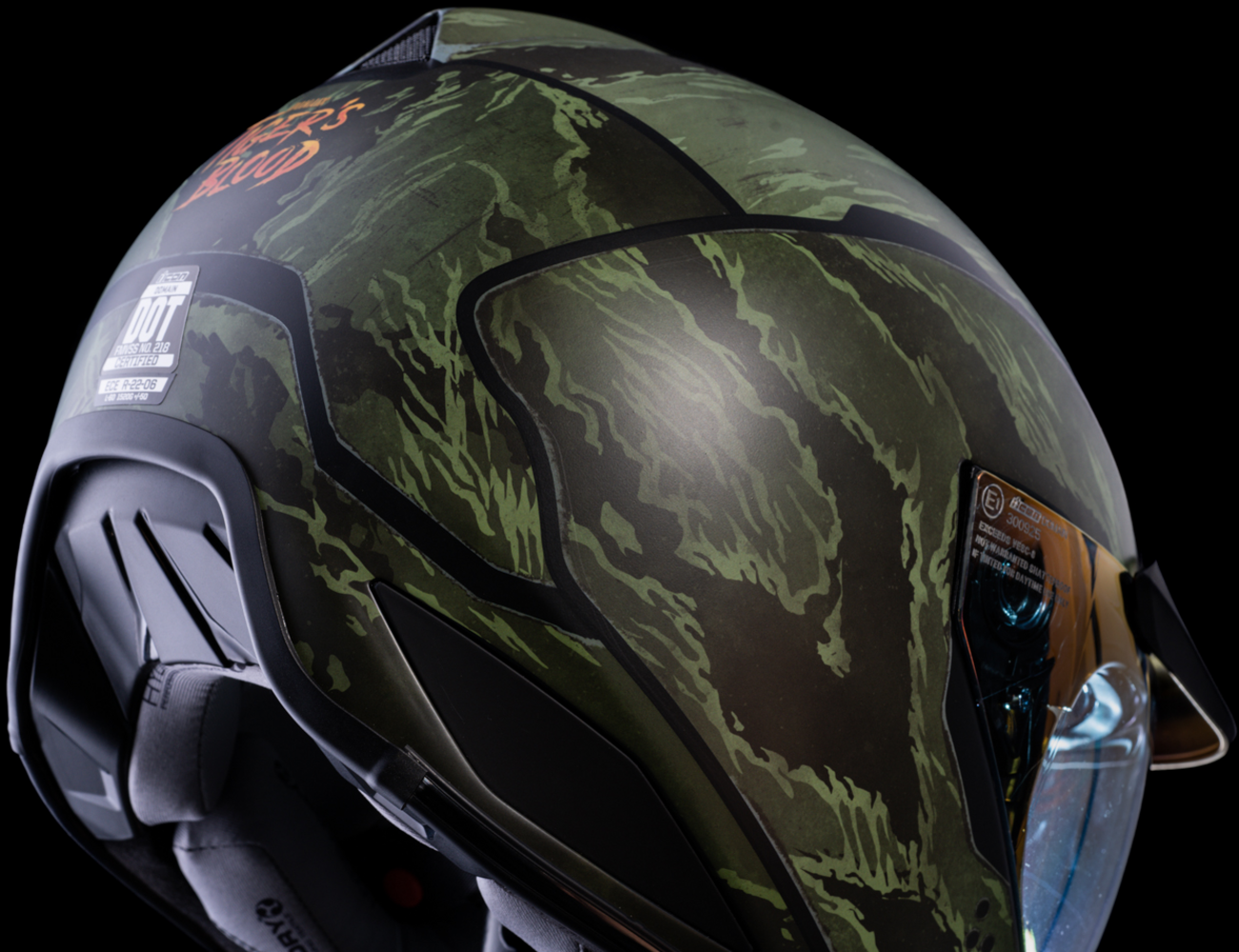ICON Domain™ Helmet - Tiger's Blood - Green - Large 0101-14926