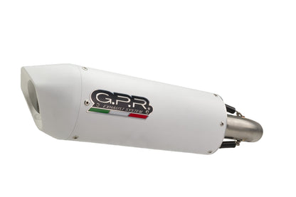 GPR Exhaust System Ducati Hyperstrada 821 2013-2016, Albus Ceramic, Slip-on Exhaust Including Removable DB Killer and Link Pipe  D.111.ALB