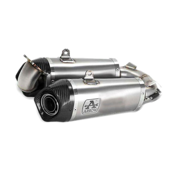 IN STOCK Arrow Panigale V2 955cc 2020 -2024/Streetfighter V2 22/24  Racing Titanium Work Exhaust (R+L) With Welded Stainless Steel Link Pipe 71160pk