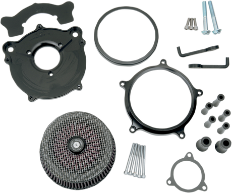 PERFORMANCE MACHINE (PM) Super Gas Air Cleaner - Black - XL 0206-2149-B