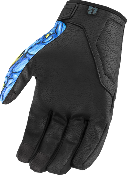 ICON Hooligan™ Kryola Kreep Gloves - Blue - 3XL 3301-4727