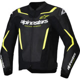 ALPINESTARS Jacket Lthr Gp Force Air Flo Blk/Yl Fl 50 3100326-155-50