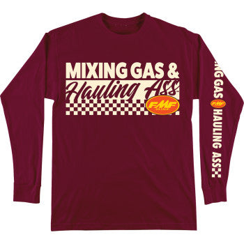 FMF Mixin Long-Sleeve T-Shirt - Maroon - XL FA25119901MRNXL