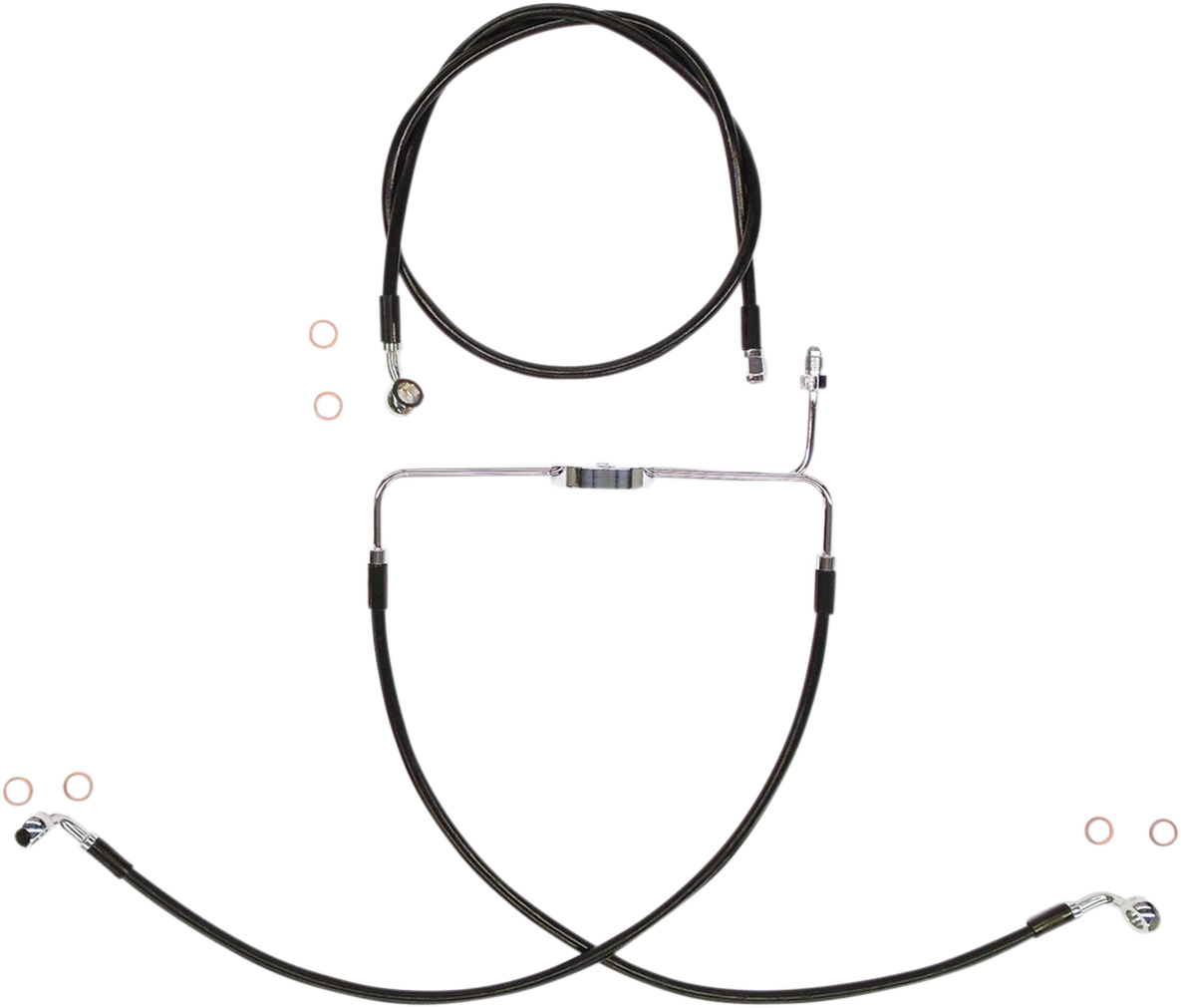 MAGNUM Brake Line Kit - XR - Black SBC1307-25