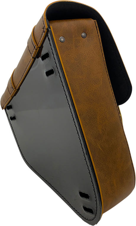 WILLIE & MAX LUGGAGE Softail Swing Arm Bag - Brown 59777-08