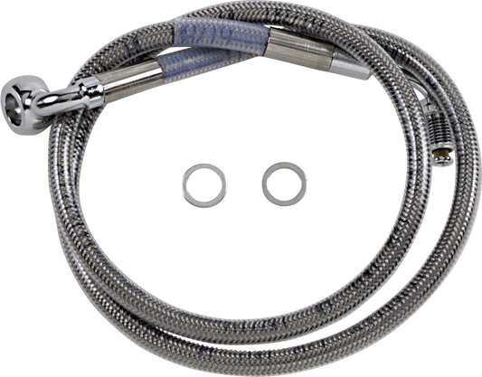 DRAG SPECIALTIES Brake Line - +10" - Stainless Steel - '18-'21 Softail 618601-10