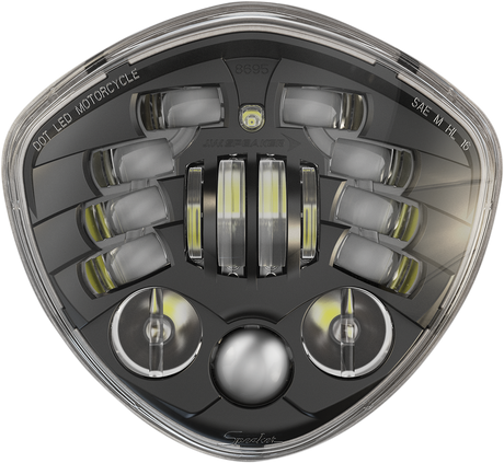 J.W. SPEAKER Adaptive 2 LED Headlight - 7" Victory - Black 555151