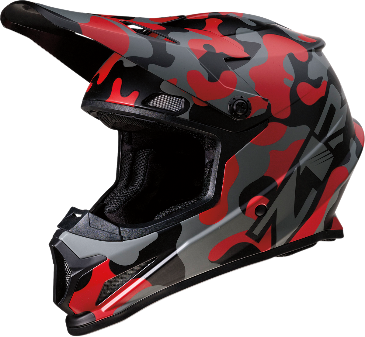 Z1R Rise Helmet - Camo - Red - XS 0110-6079