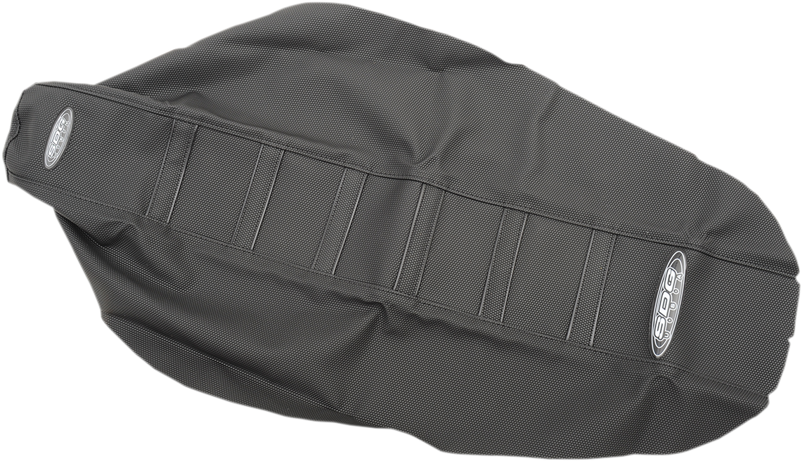 SDG 6-Ribbed Seat Cover - Black Ribs/Black Top/Black Sides 95929