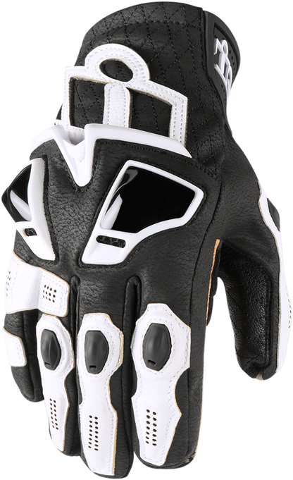 ICON Hypersport™ Short Gloves - White - Small 3301-3551