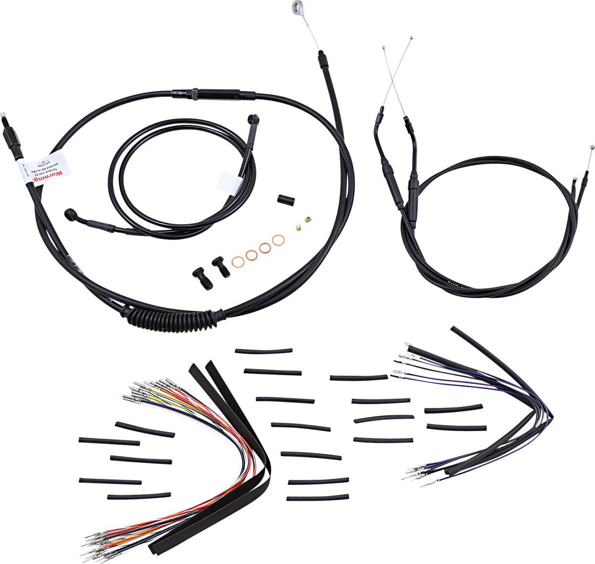 BURLY BRAND Control Kit - 16" Ape Hanger Handlebars B30-1035