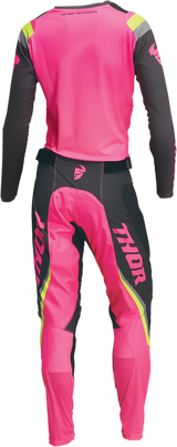 THOR Women's Pulse Rev Pants - Charcoal/Pink - 9/10 2902-0298