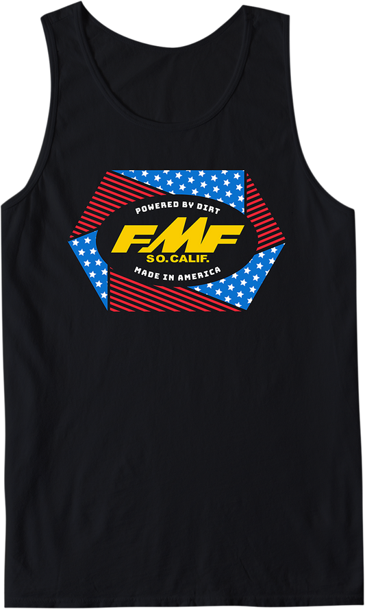 Camiseta sin mangas FMF Geometry - Negro - Pequeña SU21123900BKSM 3030-20721 