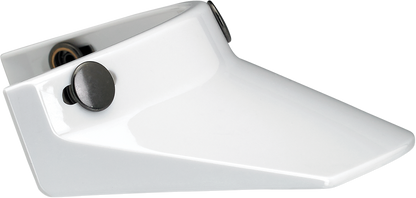 BILTWELL Moto 3-Snap Visor - White 2002-562