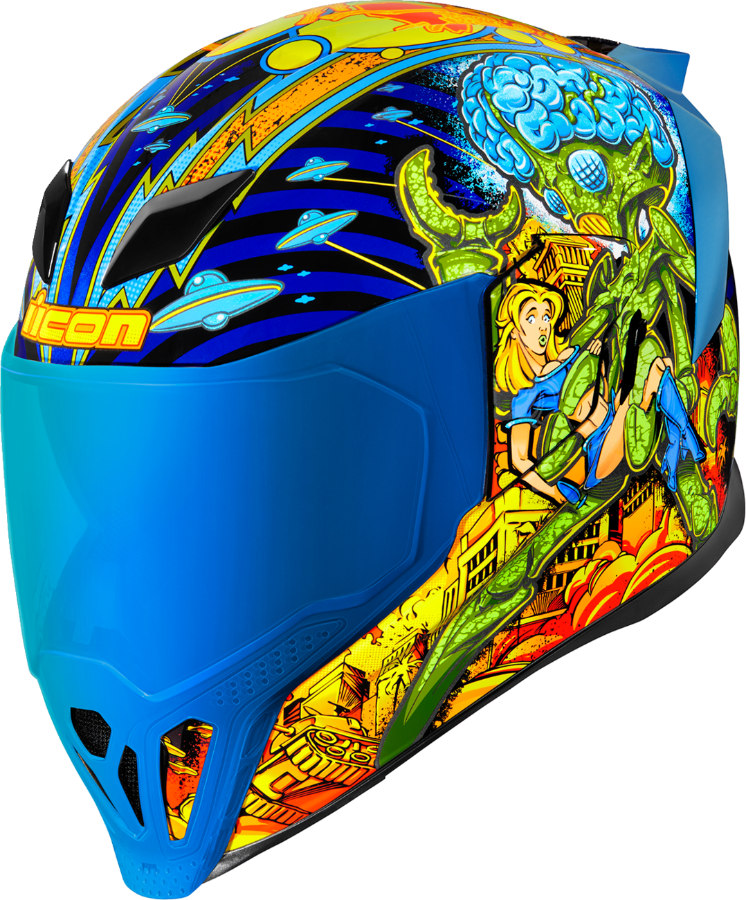 ICON Airflite™ Helmet - Bugoid Blitz - Blue - 2XL 0101-15551