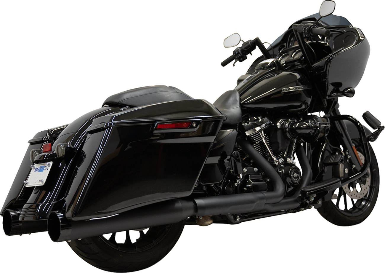 Silenciador deslizante BASSANI XHAUST de 4-1/2" - Negro Road/Street Glide 2017-2023 1F745B 