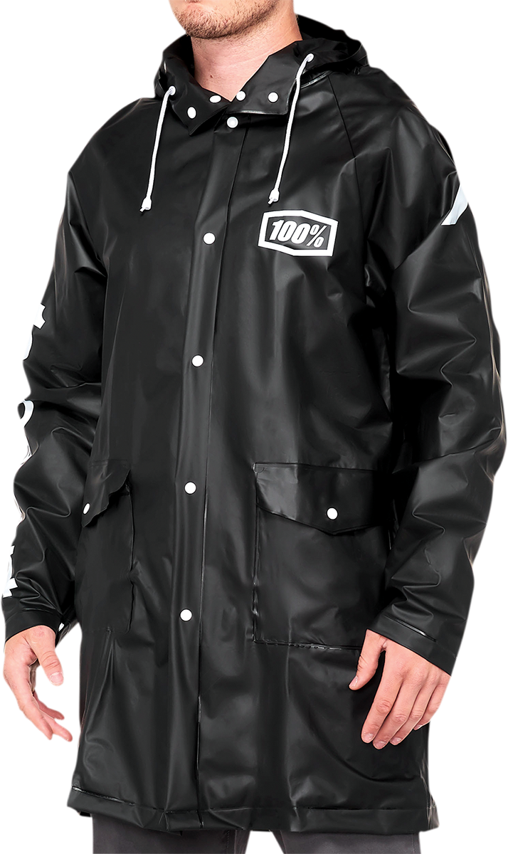 100% Torrent Raincoat - Black - Medium 20040-00001