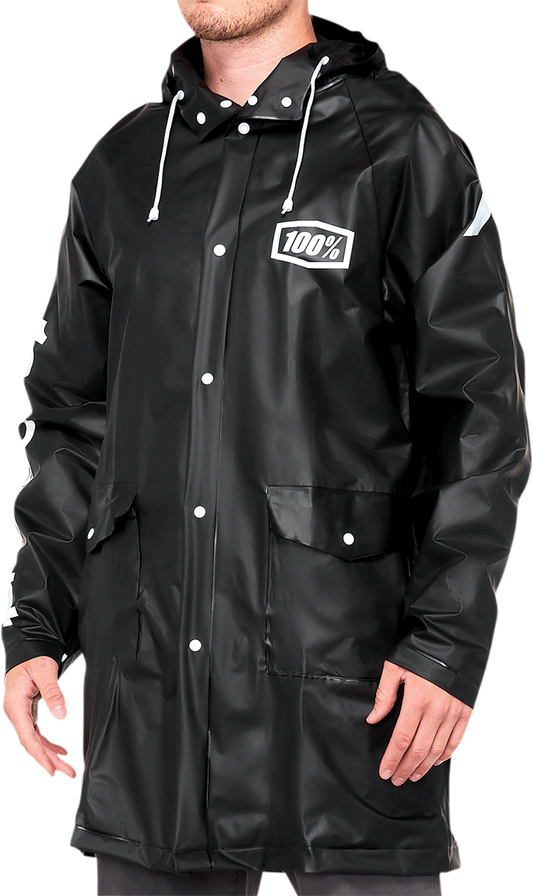 100% Torrent Raincoat - Black - Small 20040-00000