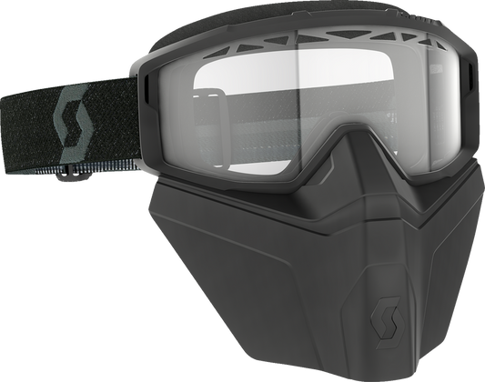 SCOTT Primal Snow Goggles - Safari Facemask - Black - Clear 278608-0001043