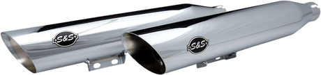 S&S CYCLE Slash Cut Mufflers - 50 State - Chrome 550-0756B