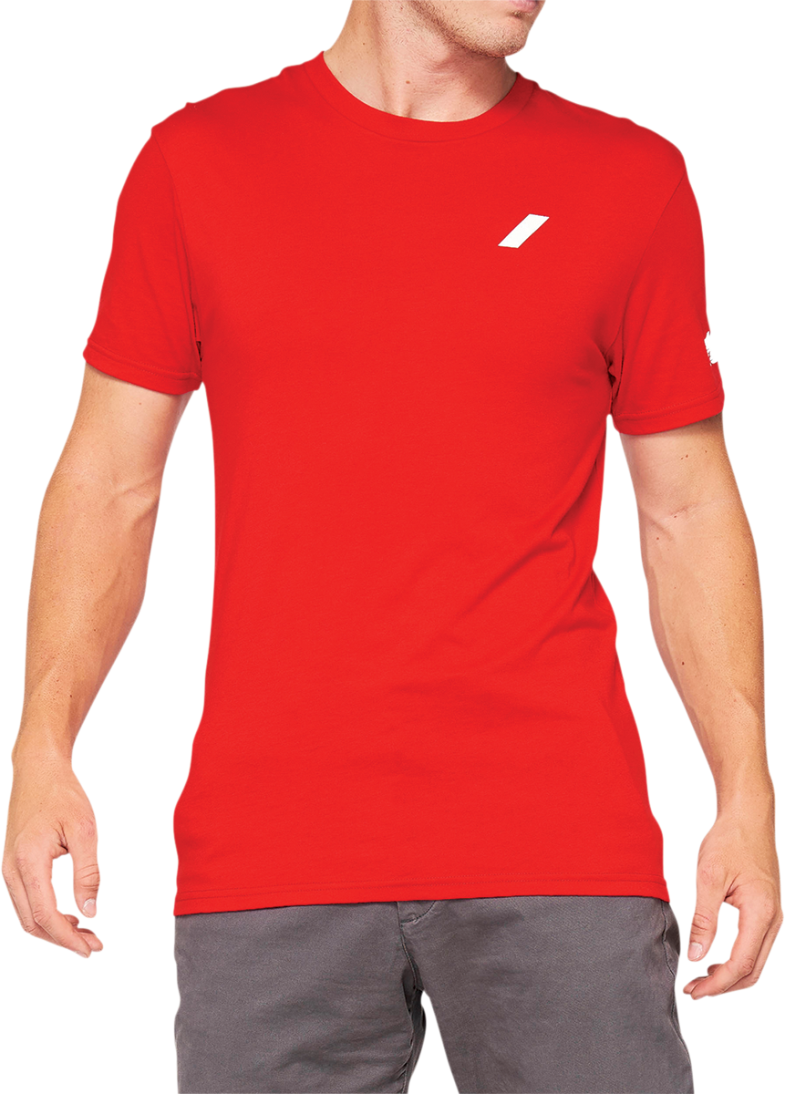 100% Tiller T-Shirt - Red - Large 32133-003-12