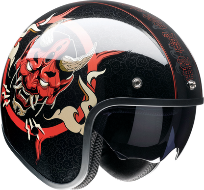 Z1R Saturn Helmet - Devilish - Gloss Black/Red - Small 0104-2877