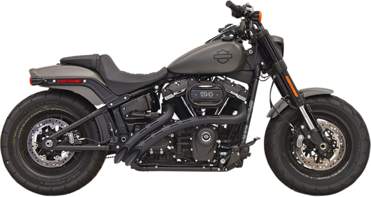 BASSANI XHAUST Sweeper Exhaust - Black/Black 1S22FB