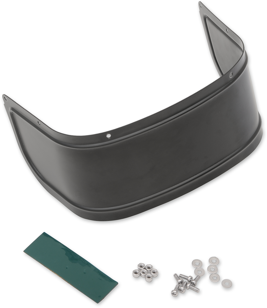 DRAG SPECIALTIES Faldón de guardabarros delantero - Negro satinado 77762