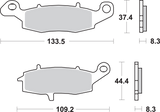 SBS LS Brake Pads - Vulcan - 704LS 704LS