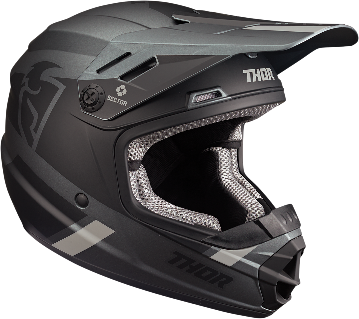 THOR Youth Sector Helmet - Split - MIPS - Charcoal/Black - Small 0111-1469