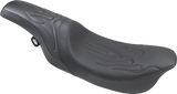 DRAG SPECIALTIES Predator Seat - Flame Stitched - FLT/HR 0801-0213