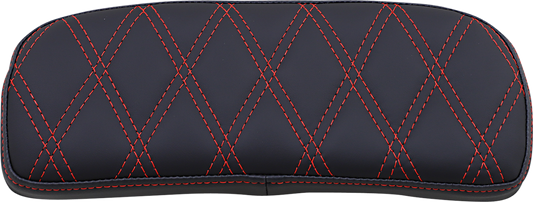 DRAG SPECIALTIES Chopped Tour-Pak Pad - Double Diamond - Black/Red 0822-0434