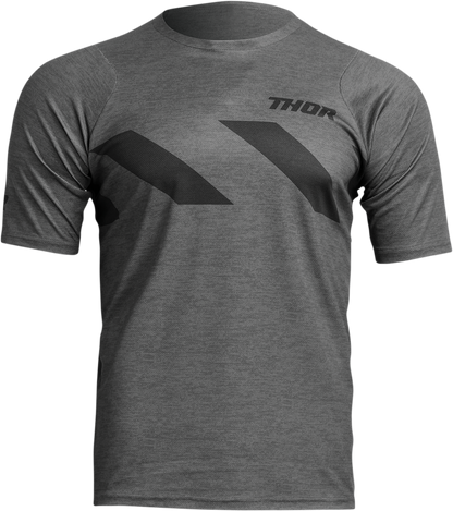 THOR Assist Hazard Jersey - Short-Sleeve - Heather Charcoal/Black - Large 5020-0010