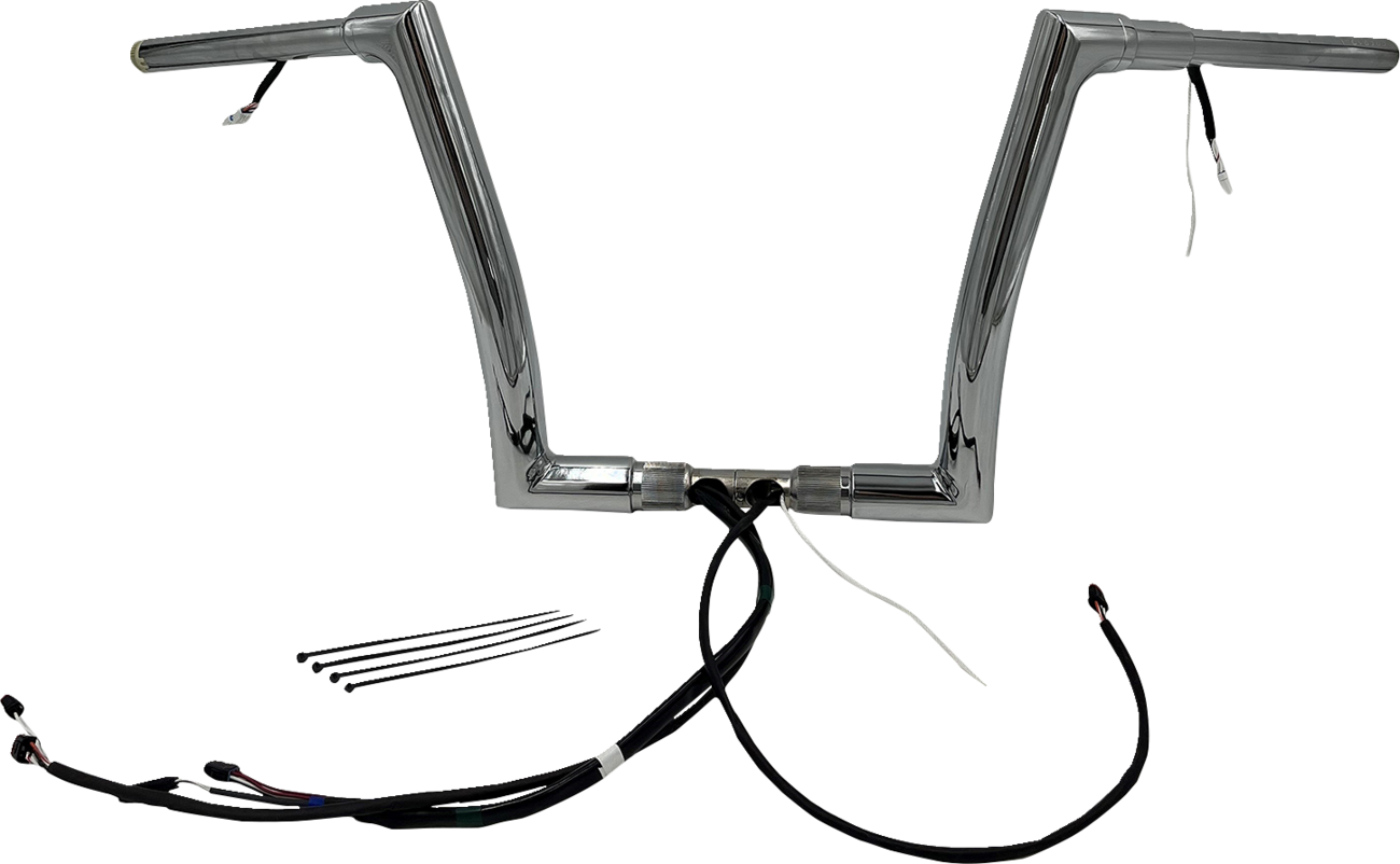 FAT BAGGERS INC. Handlebar Kit - Flat Top - 12" - Chrome 602312