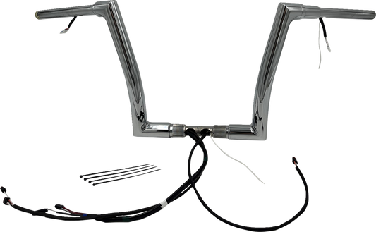 FAT BAGGERS INC. Handlebar Kit - Flat Top - 12" - Chrome 602312