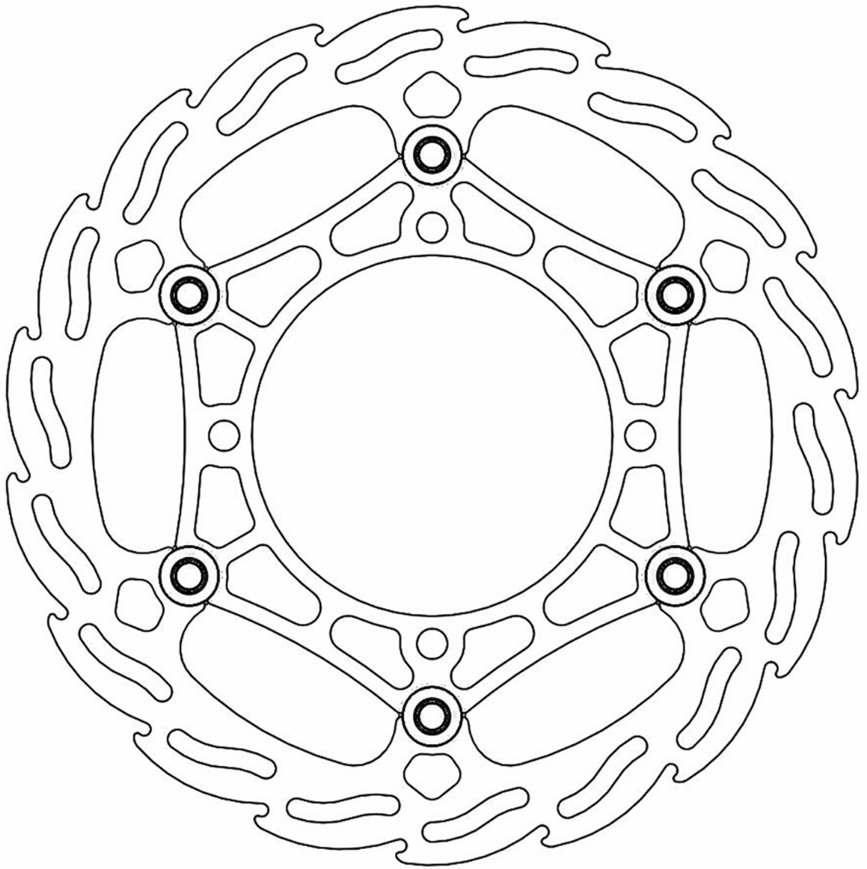 MOTO-MASTER Brake Rotor - Flame 260 111037-PU