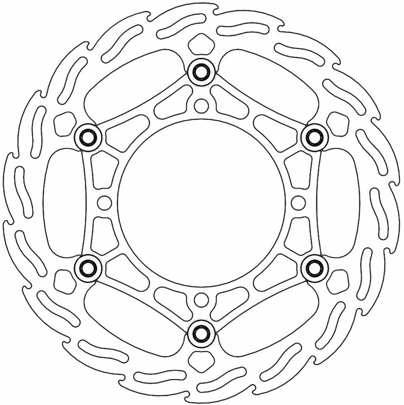 MOTO-MASTER Brake Rotor - Flame 260 111037-PU