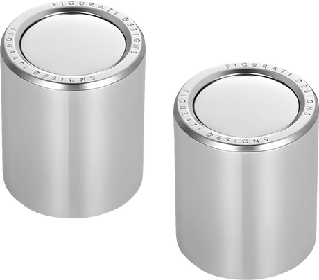 FIGURATI DESIGNS Docking Hardware Covers - Short - Stainless Steel FD60-DC-2530-SS