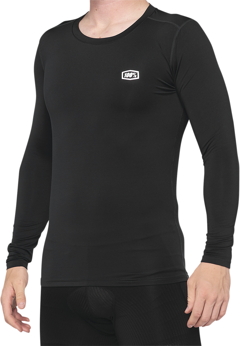 100% Basecamp Jersey - Long-Sleeve - Black - Small 40045-00000