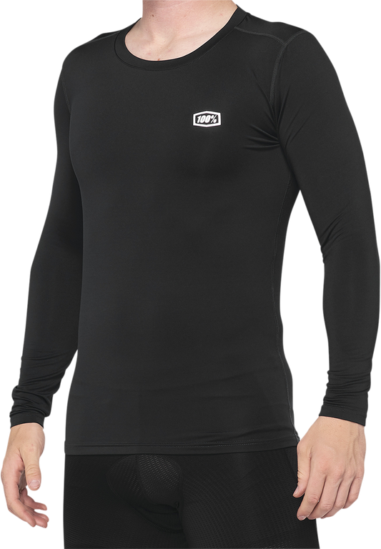 100% Basecamp Jersey - Long-Sleeve - Black - Small 40045-00000