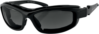 BOBSTER Road Hog II Convertible Sunglasses - Gloss Black - Interchangeable Lens BRH2001