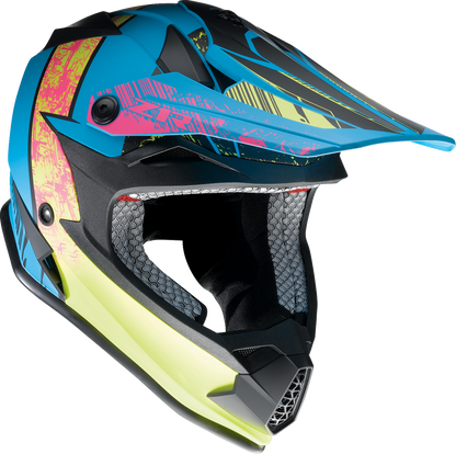 Z1R Youth F.I. Helmet - Fractal - MIPS - Matte Blue/Hi-Viz - Small 0111-1514